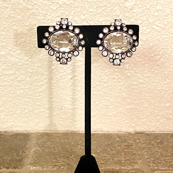 Givenchy Rhinestone Clip-on Earrings - Picture 8 of 8
